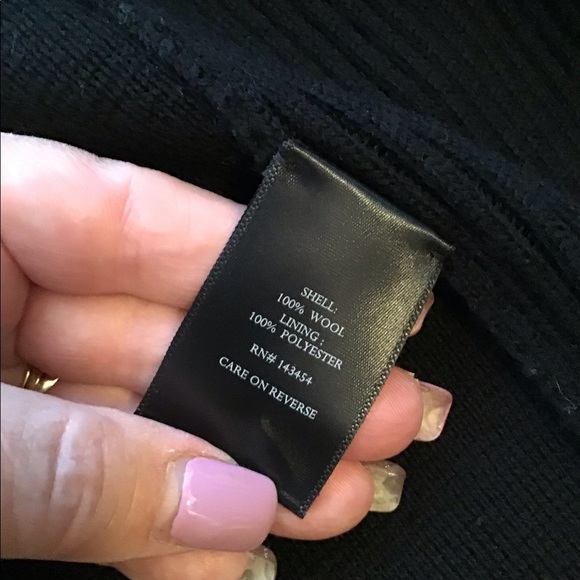 Black Wool & Nylon Jacket L New - Picture 6 of 6